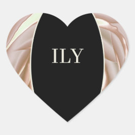 ILY Pegatina Cream and Black