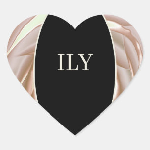 ILY Pegatina Cream and Black