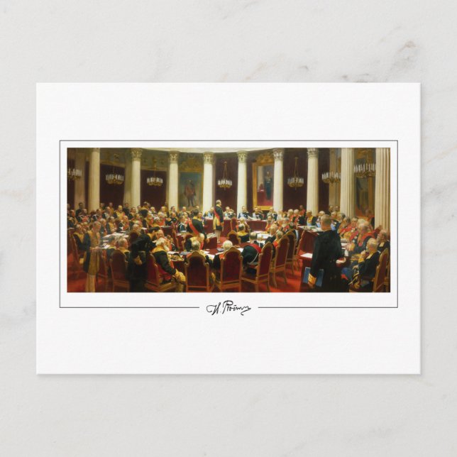 Ilya Repin #31 - postal Bella Artes (Anverso)