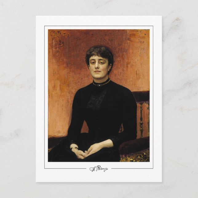 Ilya Repin #34 - postal Bella Artes (Anverso)