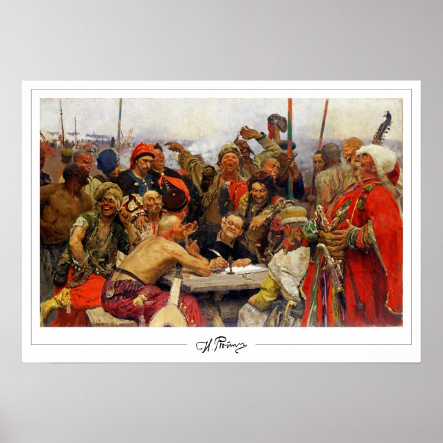 Ilya Repin Zedign cartel de arte #788 (Frente)