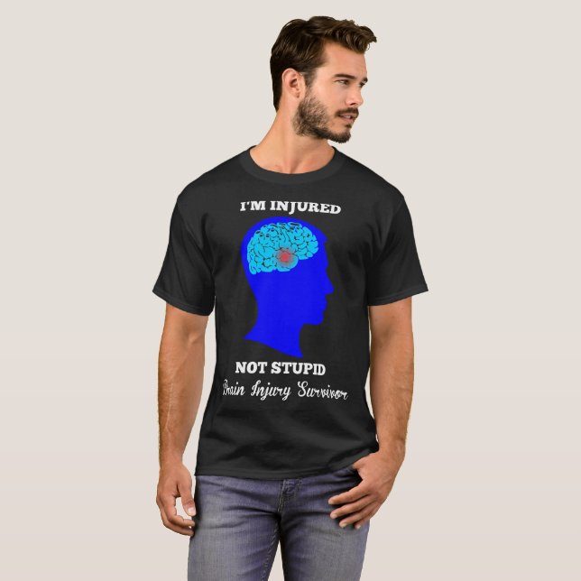 Im camiseta no estúpida herida del superviviente (Anverso completo)