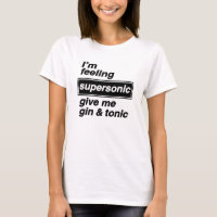 Im camiseta supersónica de sensación