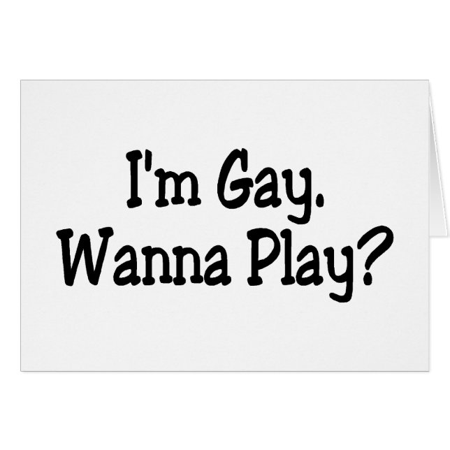 Im el gay quiere jugar (Anverso (Horizontal))