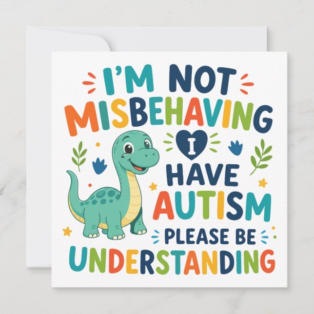 I'm not misbehaving, I have autism (Anverso)