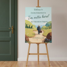 I'm Outta Here Retirement Party Retro