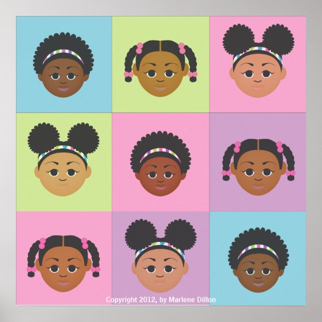 I'm Proud to Be Natural Me! Posters (Frente)