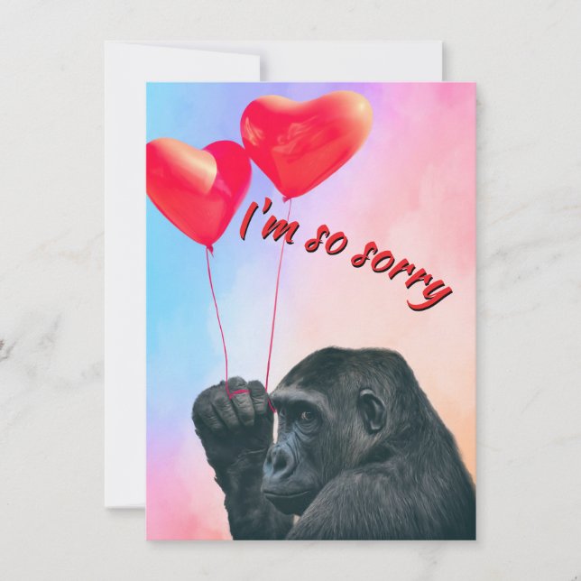 "I'm so sorry" Enkele kaart (Anverso)