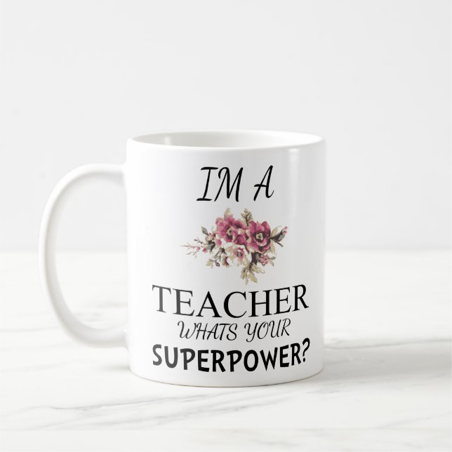 Im una taza de la superpotencia del profesor con (Izquierda)
