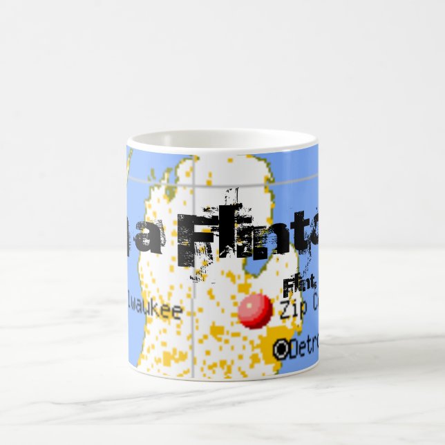 Im una taza de la taza de café del mapa de (Centro)