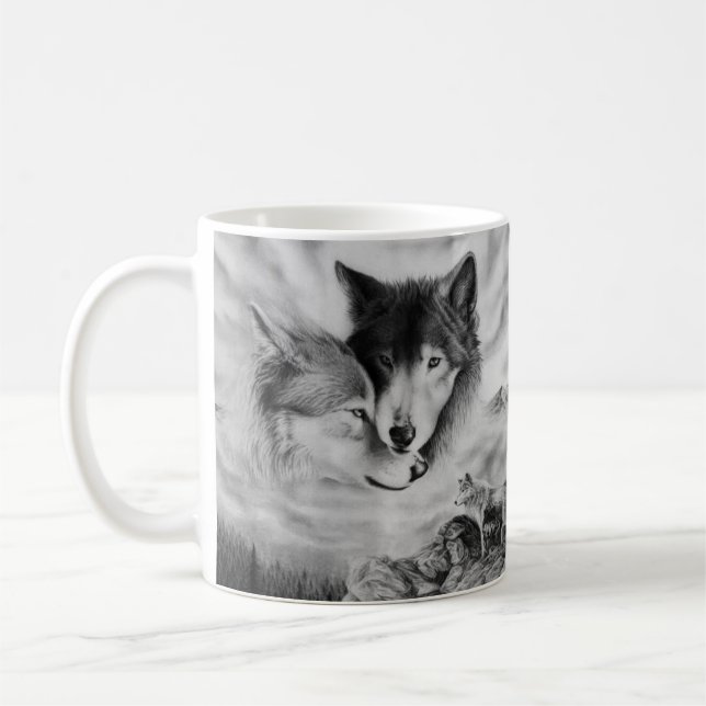 imagen 3, taza del lobo de la imagen 3 del lobo (Izquierda)