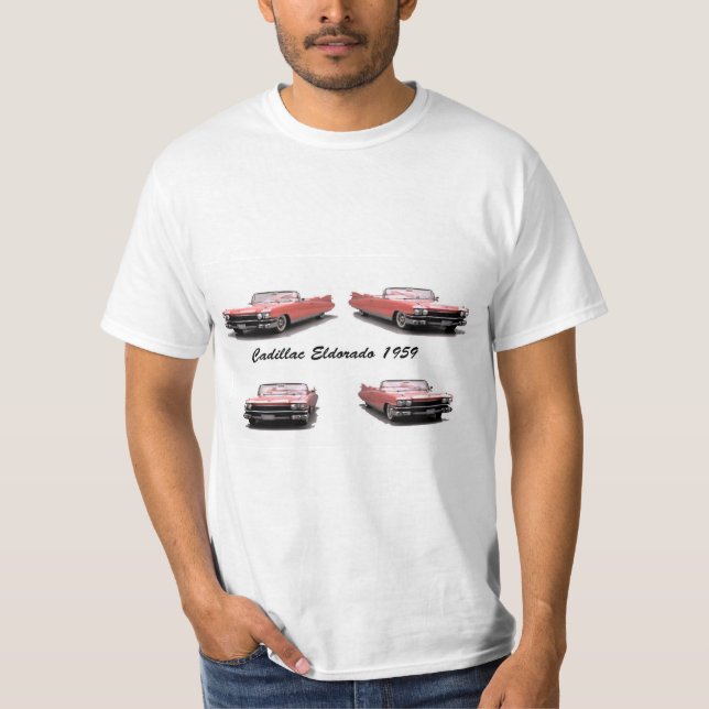 Imagen clásica del coche para camiseta masculina (Anverso)