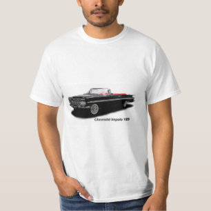 Imagen clásica del coche para camiseta masculina