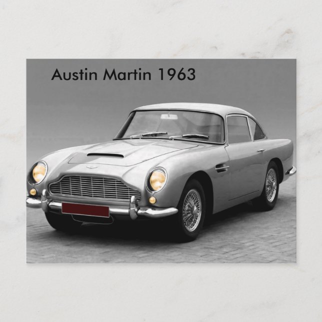 Imagen clásica del coche para la postal (Anverso)