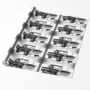 Imagen clásica del coche para papel de envolvimien