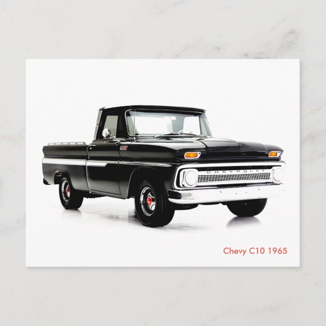 Imagen clásica del coche para postal (Anverso)