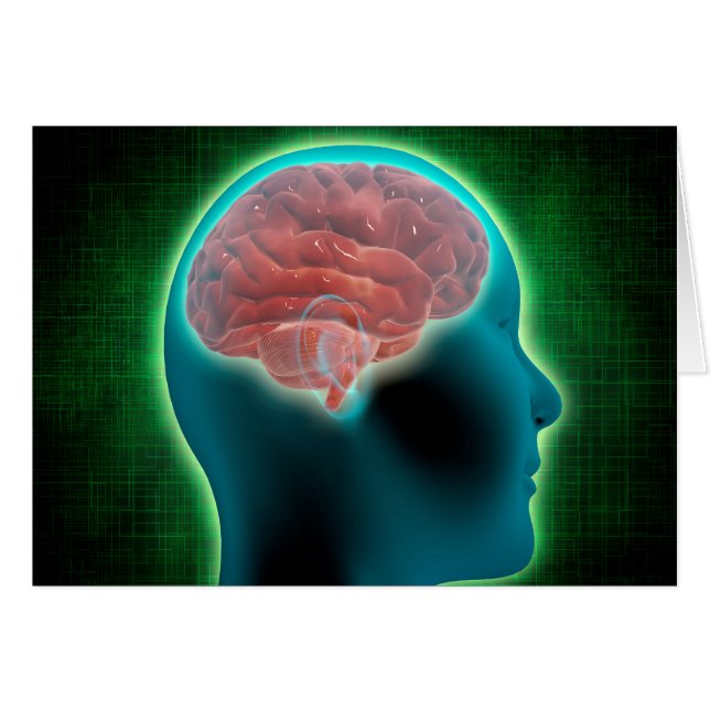 Imagen Conceptual Del Cuerpo Femenino Con Cerebro  (Anverso (Horizontal))