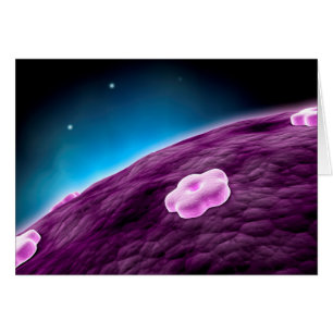 Imagen conceptual del núcleo de célula