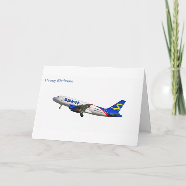 Imagen de Airbus A319 para la tarjeta de (Anverso)