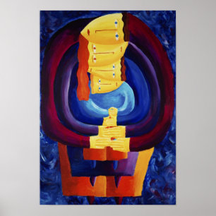 Imagen de arte de pintura moderna de la familia