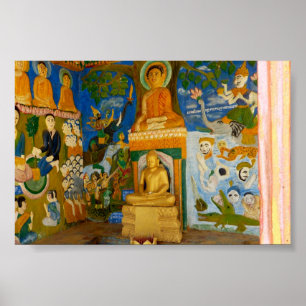 Imagen de arte folclórico de Buda de Camboya