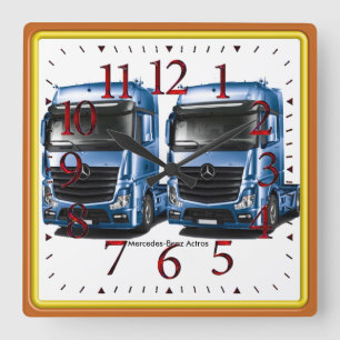 Imagen de camión para reloj grande de pared redond