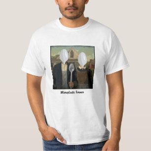 Imagen de camiseta gráfica parodia American Gothic