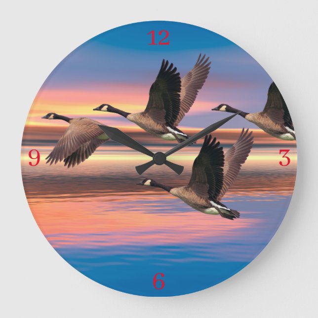 Imagen de Canadá en Geese para reloj de pared acrí (Anverso)
