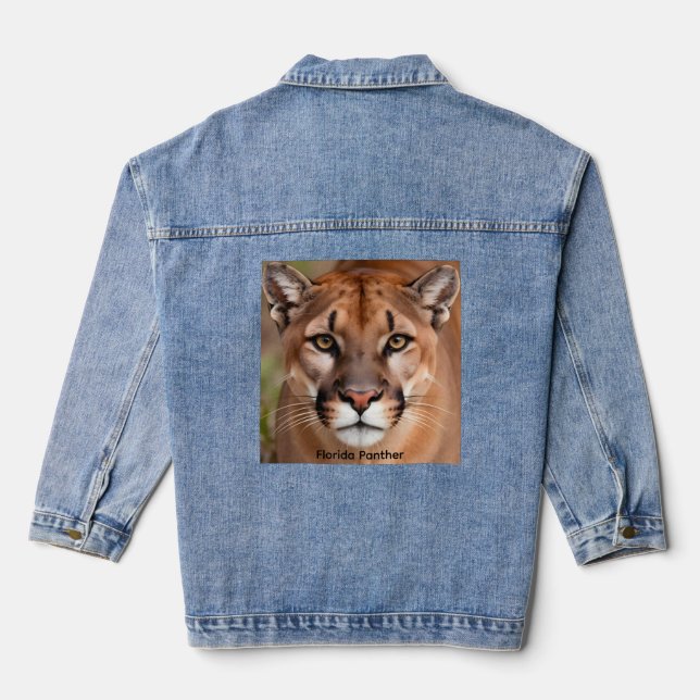 Imagen de chaqueta vaquera de pantera de Florida (Reverso )