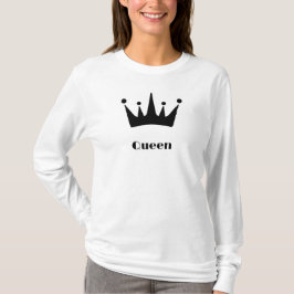 Imagen de Corona con Texto de Reina en Camiseta de