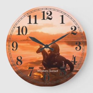 Imagen de Cowboy para reloj de pared acrílico