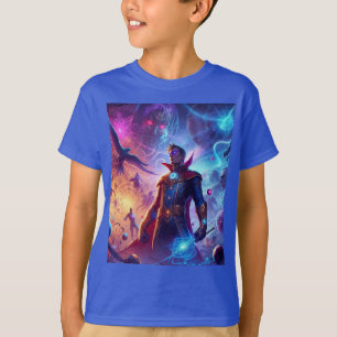 Imagen de fantasía cósmica con camiseta impresa pa