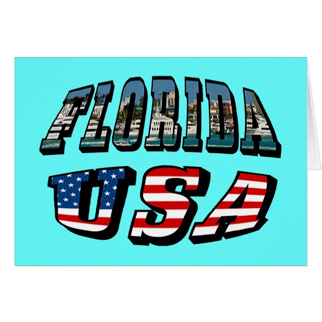 Imagen de Florida y texto de bandera de Estados Un (Anverso (Horizontal))