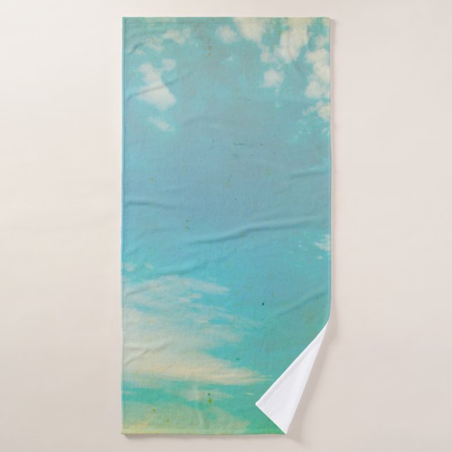 Imagen de fondo del cielo. Decoración del hogar, f (Toalla de baño)