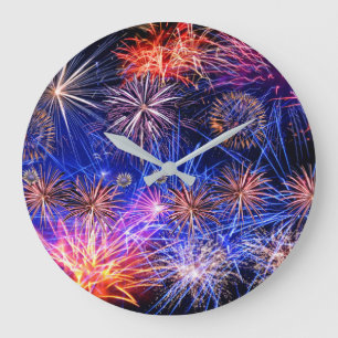 Imagen de fuegos artificiales para reloj de pared 