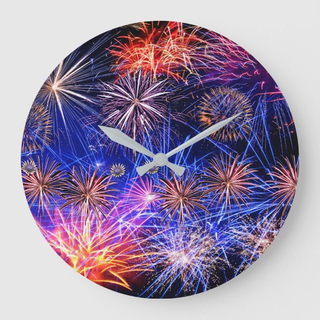 Imagen de fuegos artificiales para reloj de pared  (Anverso)