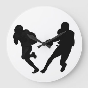 Imagen de fútbol para reloj de pared redonda (gran