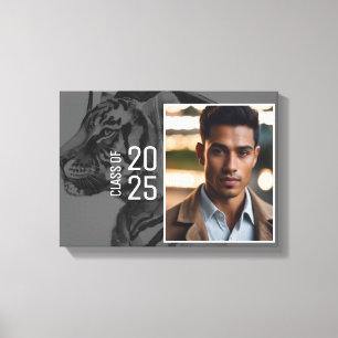 Imagen de graduación única de lienzo estirado