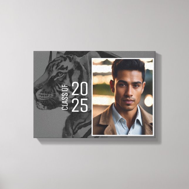 Imagen de graduación única de lienzo estirado (Anverso)