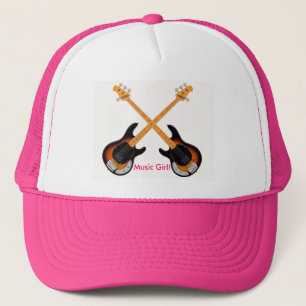 Imagen de guitarra para sombrero de camionero Chic