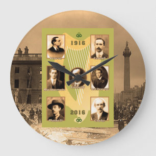 Imagen de héroes irlandeses para reloj de pared re
