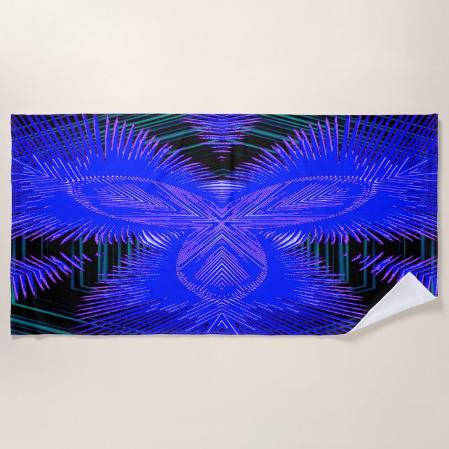 Imagen de hoja de palma para toalla de playa (Anverso)