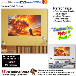 Imagen de impresión de lienzo de Bush quemando mus