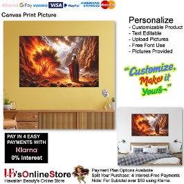 Imagen de impresión de lienzo de Bush quemando mus