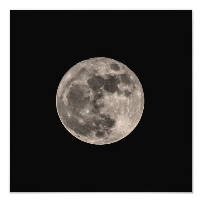 Imagen de impresión fotográfica de Super Moon de n (Frente)
