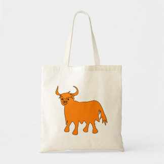 Imagen de la bolsa de algodón de vaca Highland en 