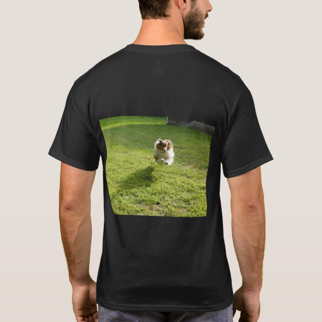 Imagen de la camiseta delantera y trasera Sheltie (Reverso)