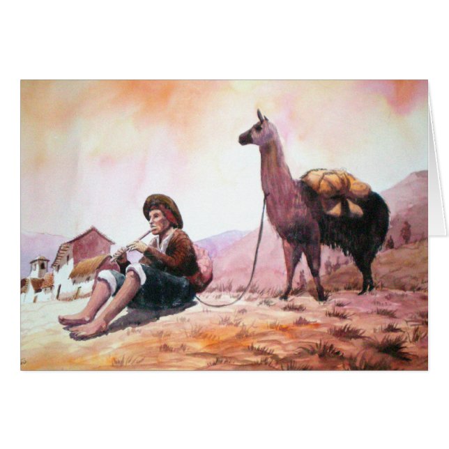 Imagen de la llama de Cusco Perú (Anverso (Horizontal))