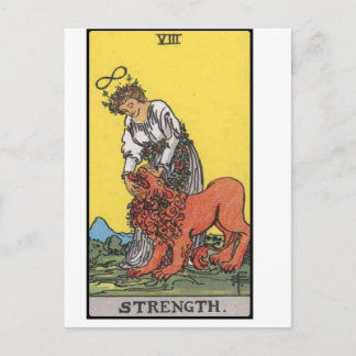 imagen de la tarjeta de fuerza de tarot