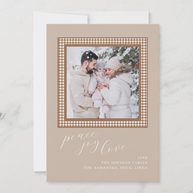 Imagen de la tarjeta de Navidades Brown Tan (Anverso)